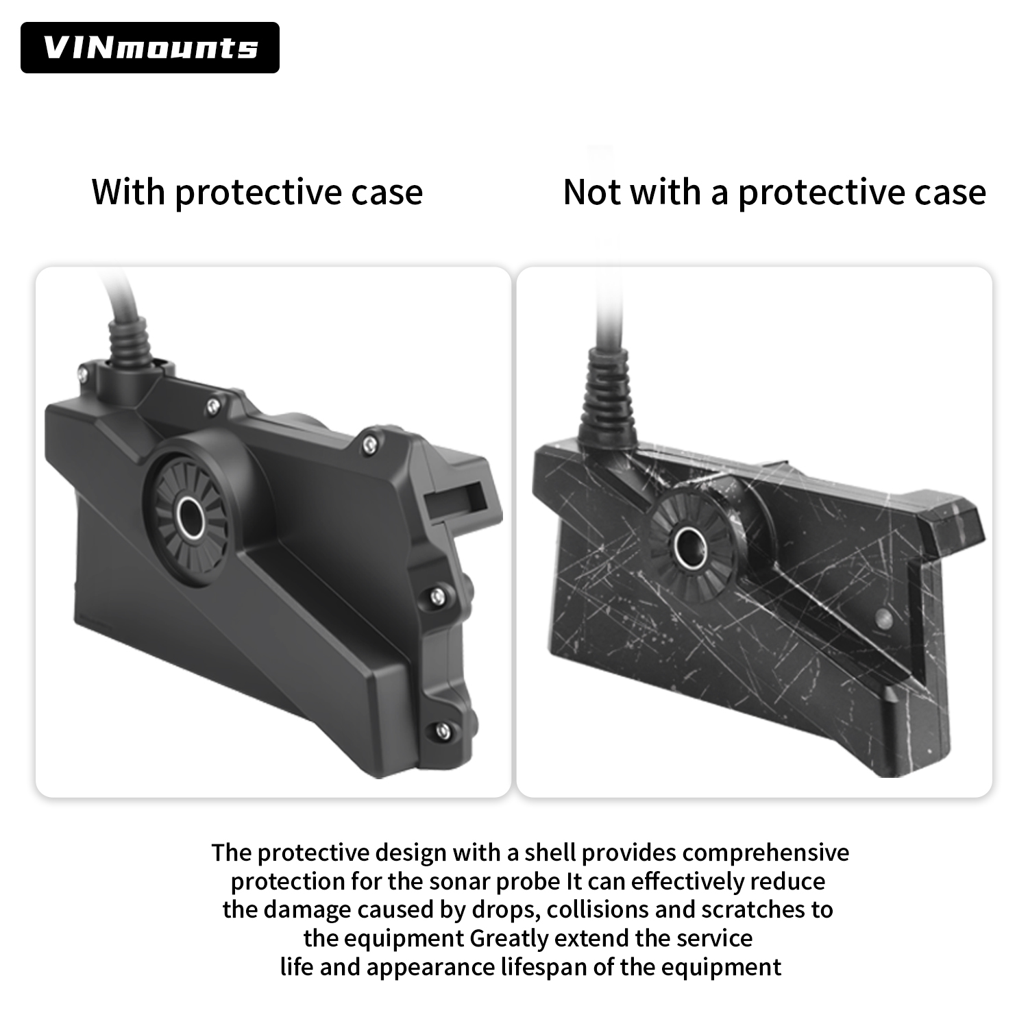 Fish Finder Transducer - Capa Protetora VIN para Transdutor Garmin