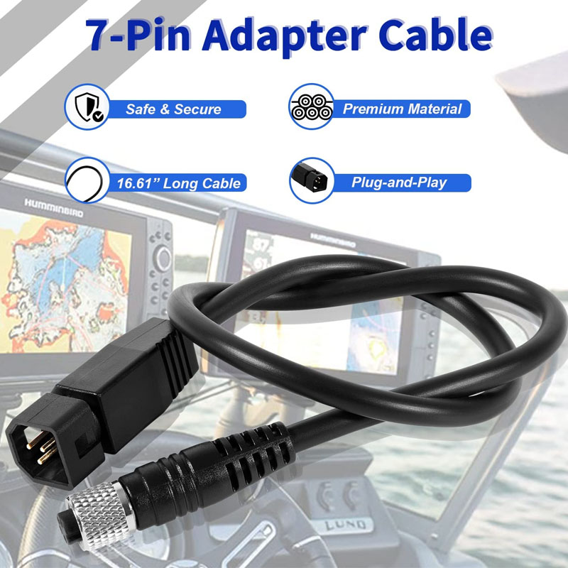Fish Finder Transducer - Cabo Adaptador Universal para Transdutor Sonar,