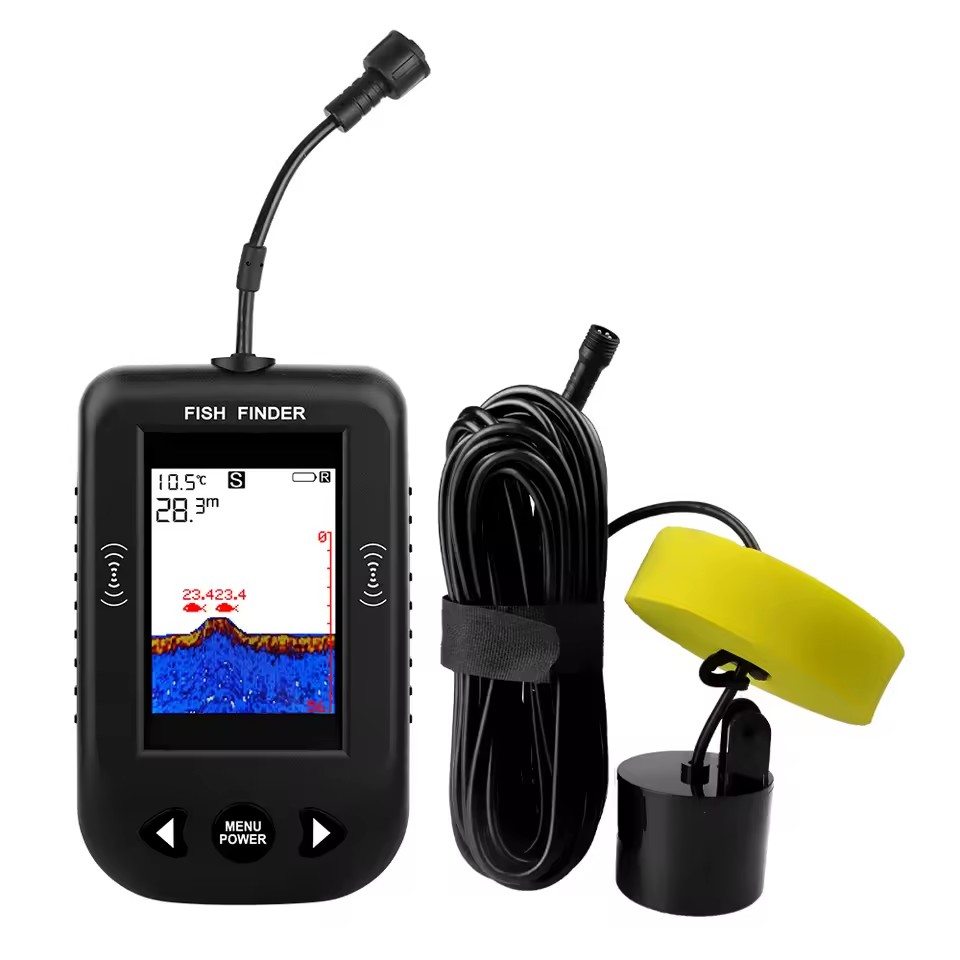 Fish Finder Transducer - Alarme 100m portátil sonar localizadores de