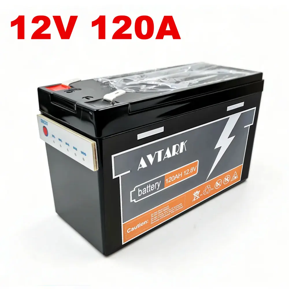 Fish Finder Charger - Bateria LiFePO4 12V 120Ah, BMS Integrado,
