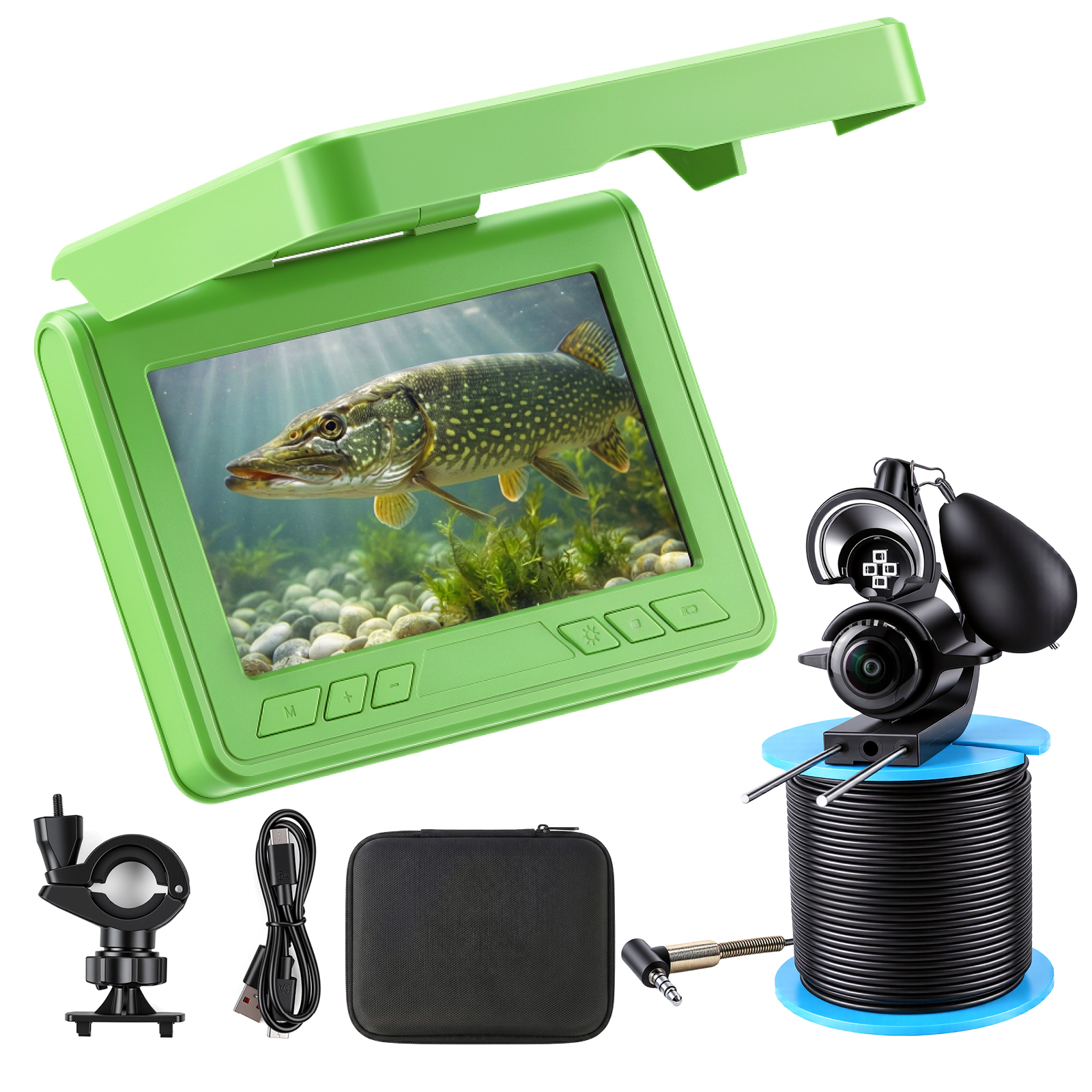 Fish Finder Portable - Localizador Visual de Peixes Subaquático Portátil