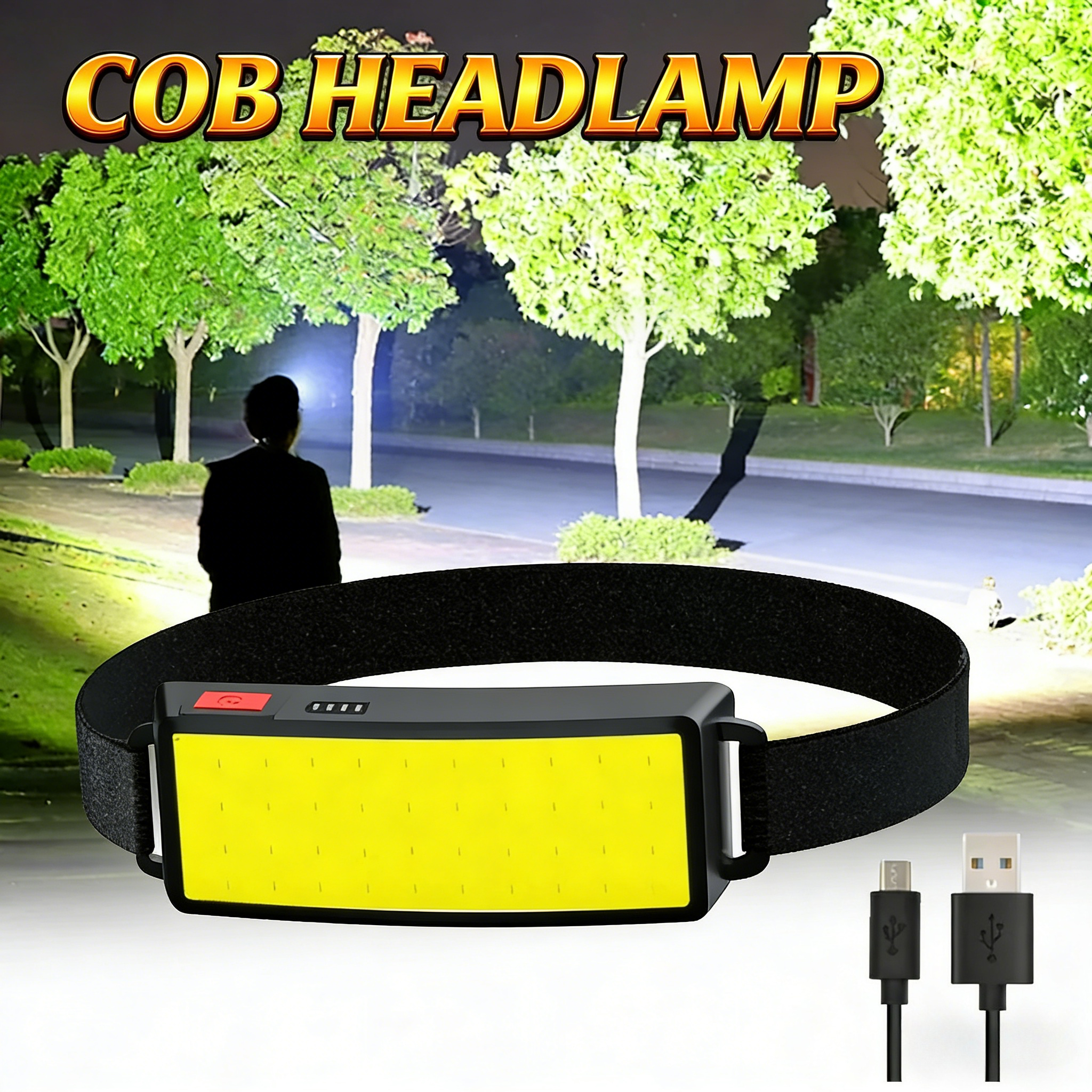 Fish Finder Battery - Faróis LED Portáteis COB para Atividades