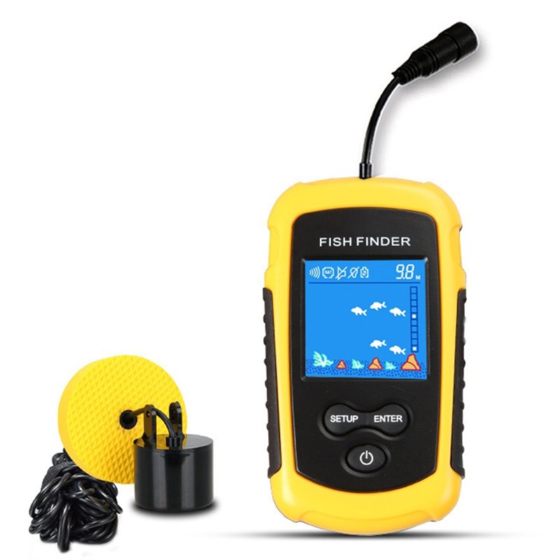 Fish Finder Transducer - ABHT-Kayak Localizador de Peixes Portátil, Sonar
