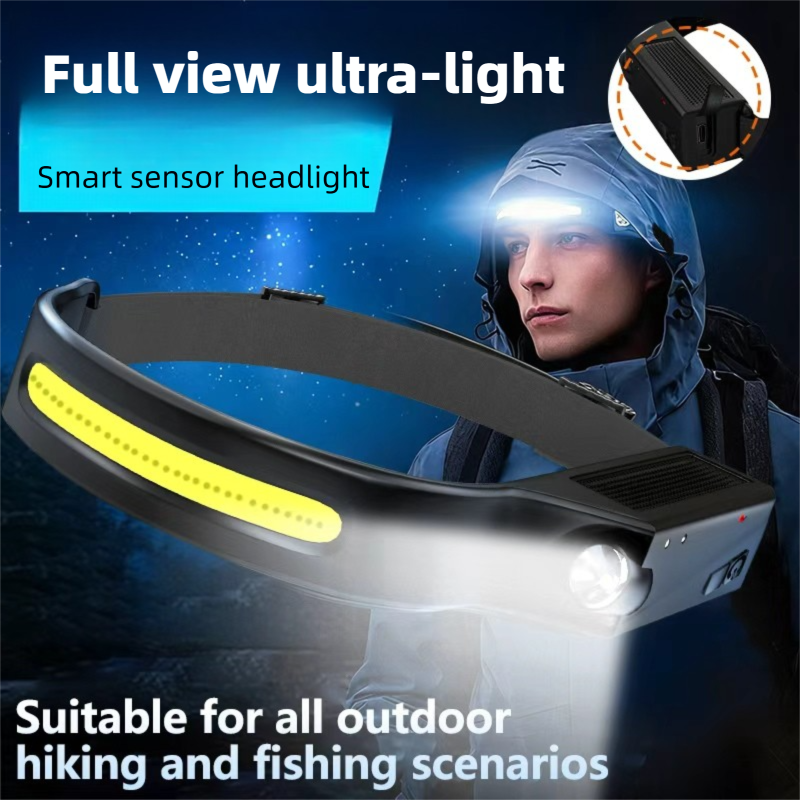 Fish Finder Battery - Lanterna de Cabeça LED com Sensor,