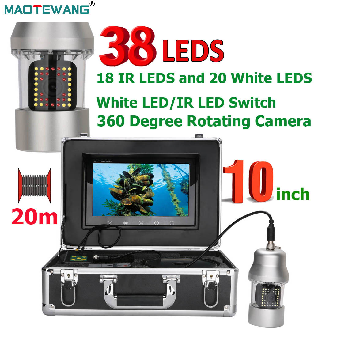 Maotewang câmera de vídeo de p - Fish Finder Cable avaliação e preço