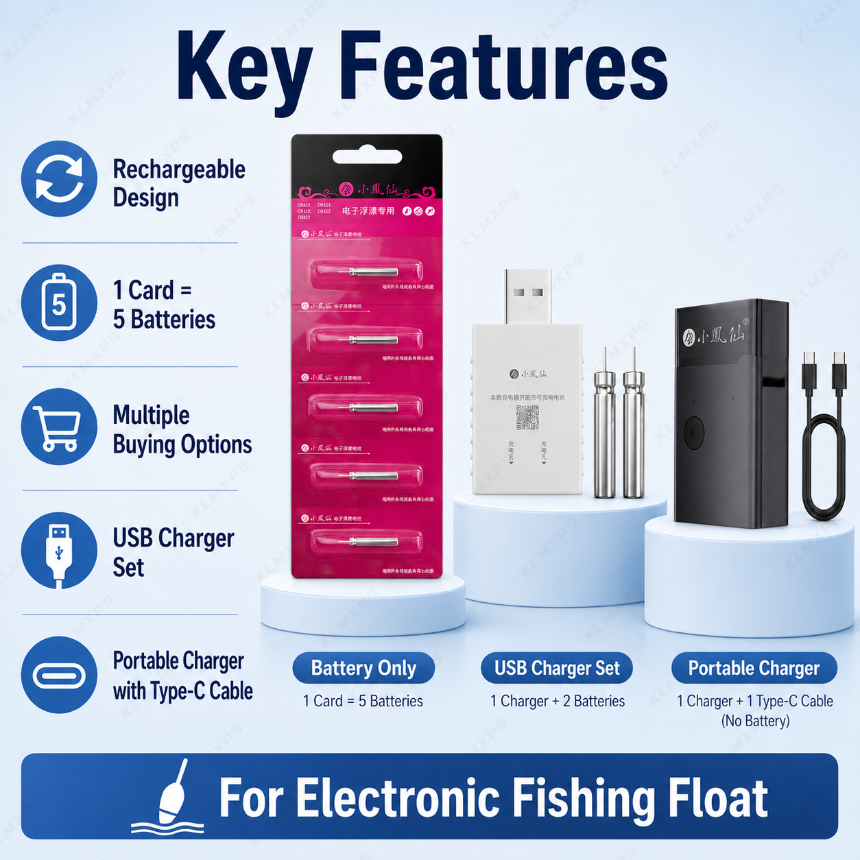 Bateria Recarregável LIR425 pa - Fish Finder Charger avaliação e preço