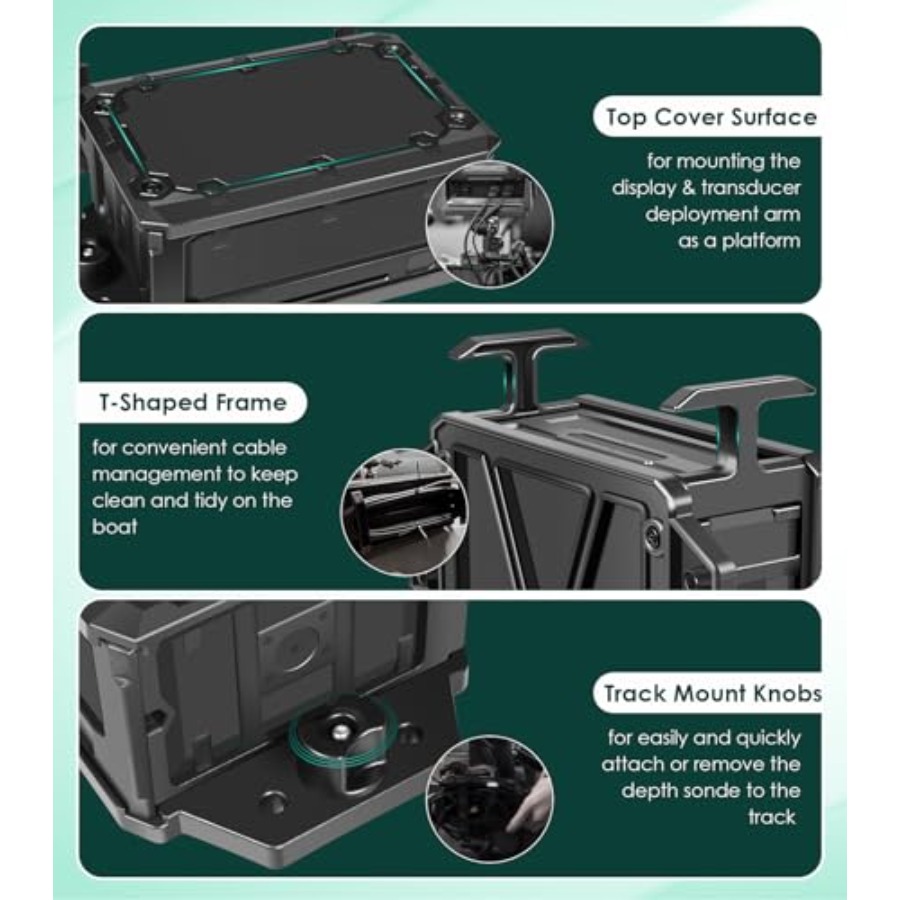 Caixa de Bateria Montada em Tr - Fish Finder Mount avaliação e preço