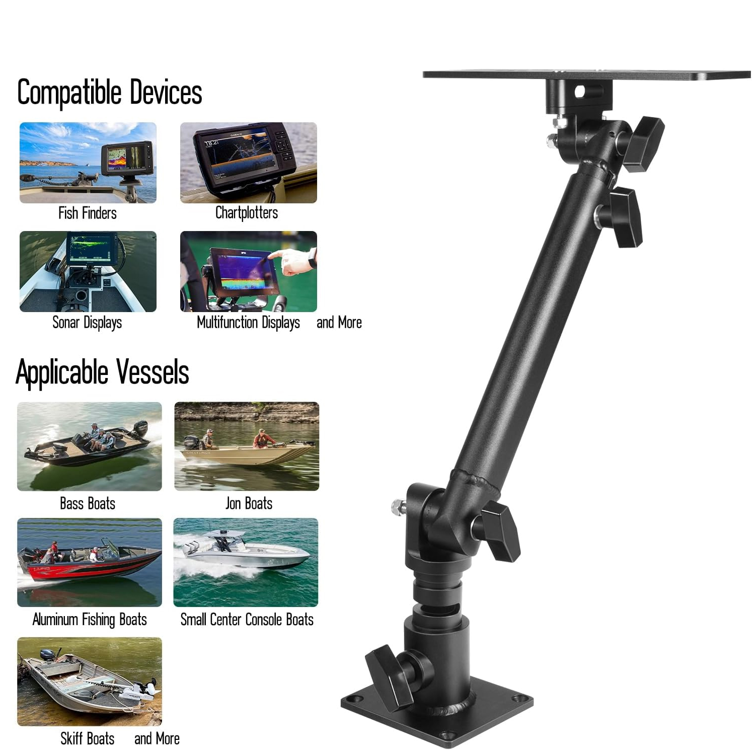 Suporte para monitor de alumín - Fish Finder Mount avaliação e preço