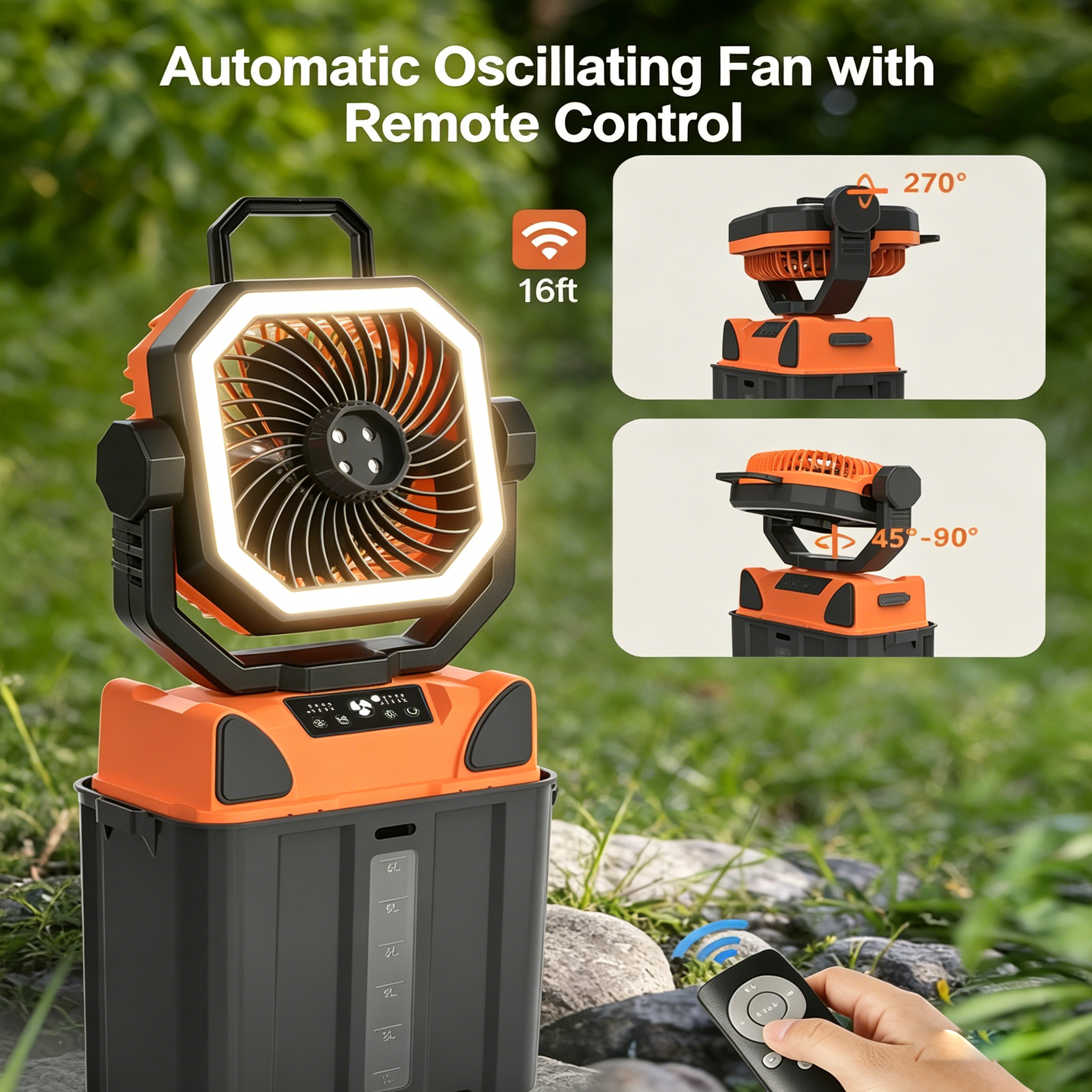 Ventilador de Camping com Spra - Fish Finder Battery avaliação e preço