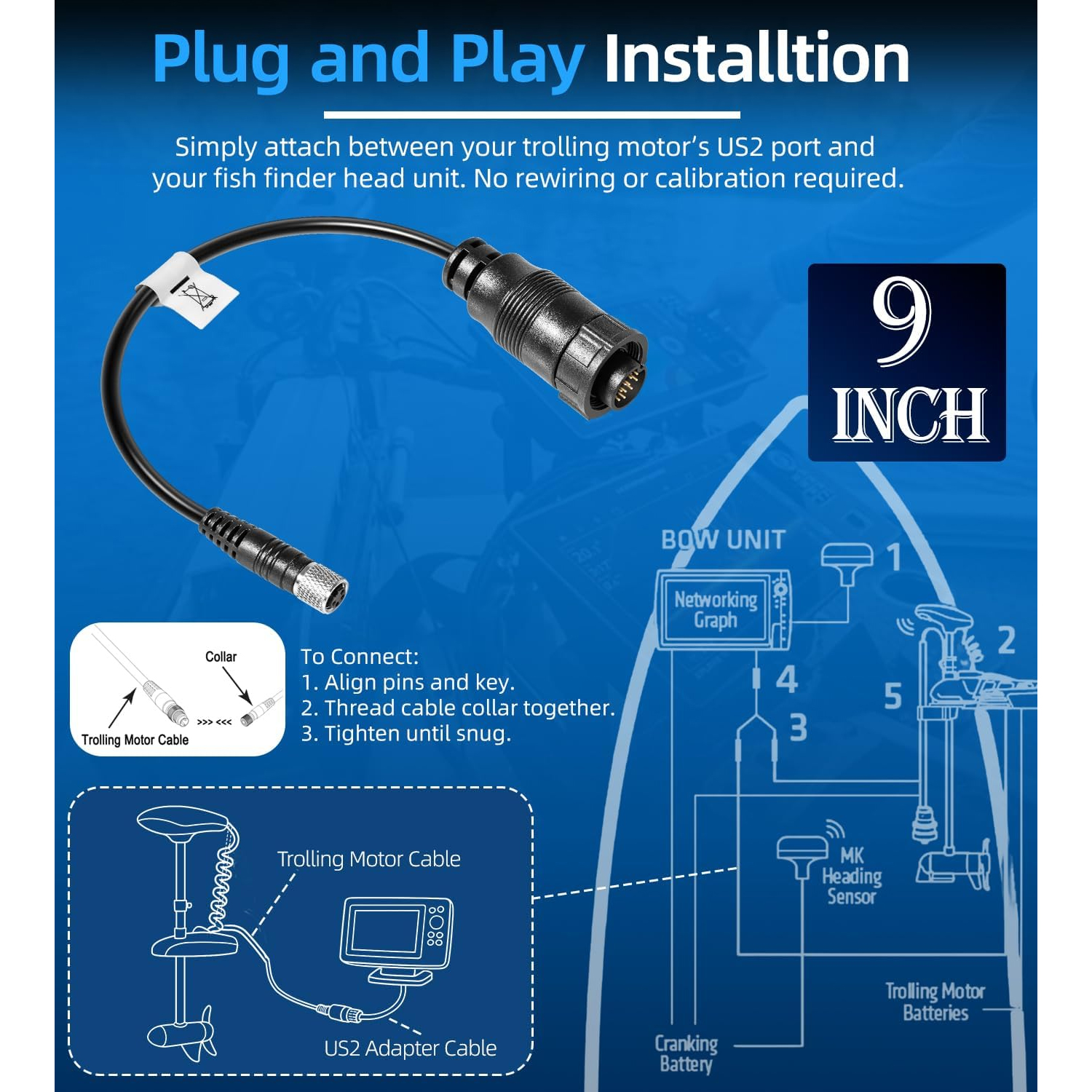 Cabo Adaptador Universal Minn  - Fish Finder Cable avaliação e preço