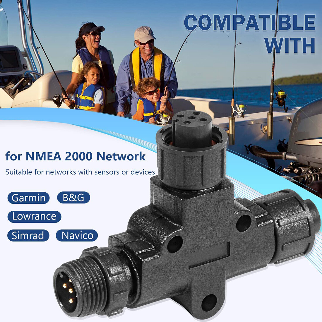 Adaptador T de Conector Micro- - Fish Finder Cable avaliação e preço