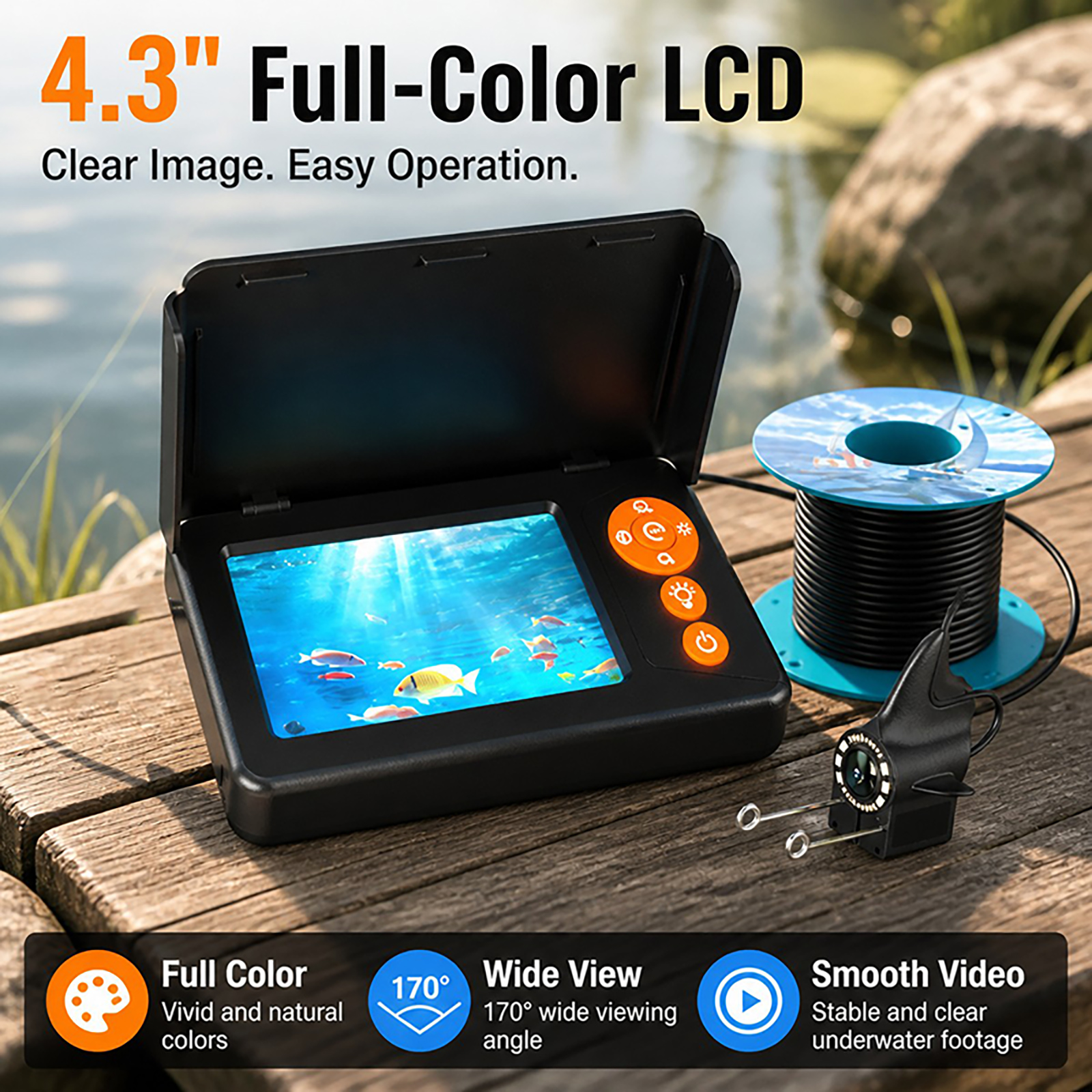 Câmera Subaquática para Locali - Fishing Depth Finder avaliação e preço