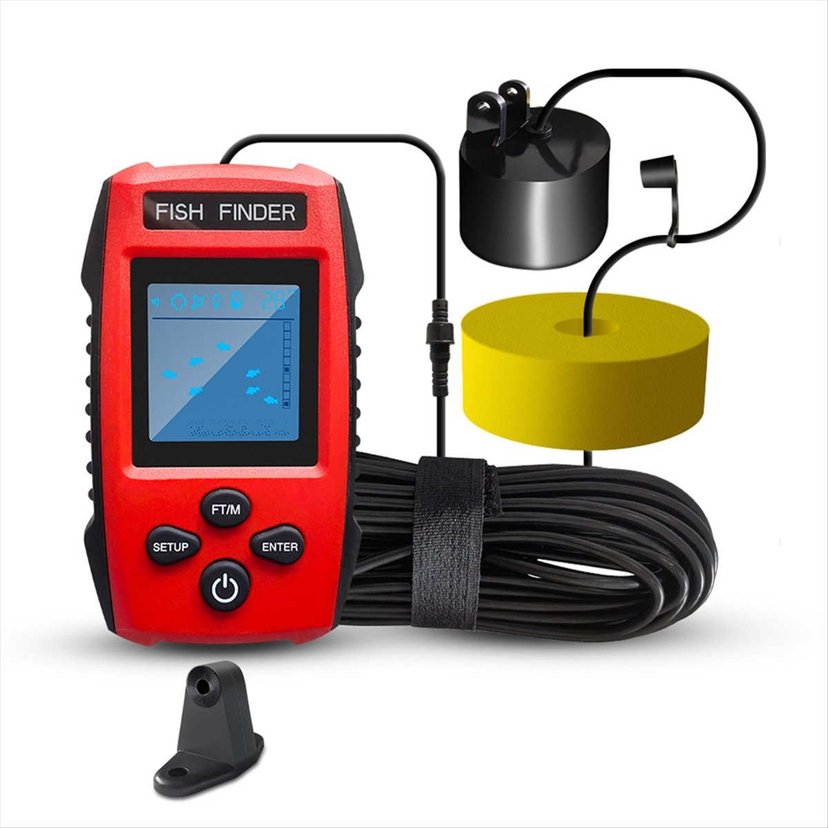 Localizador de peixes lcd colo - Fish Finder Transducer avaliação e preço