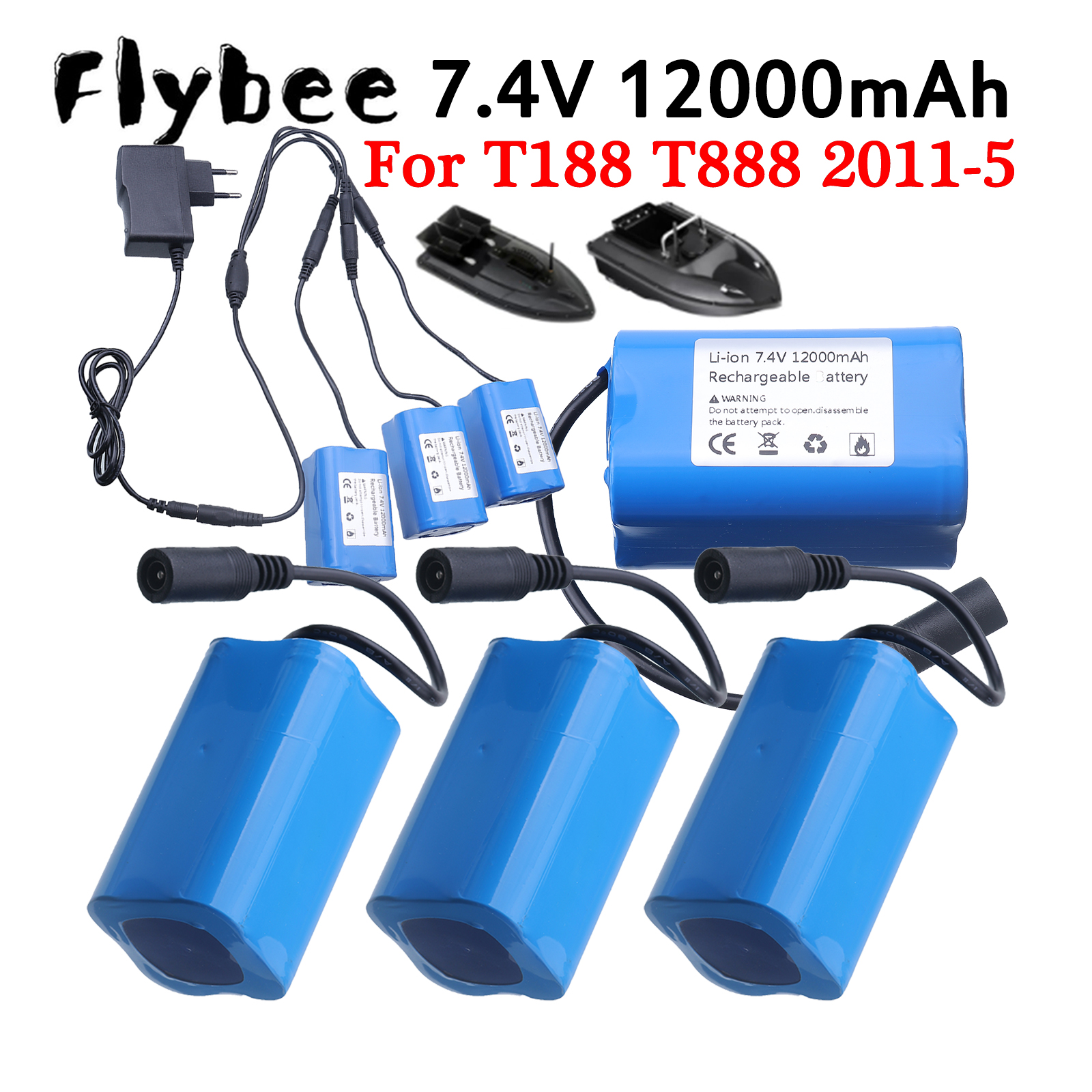 7.4v recarregável isca barco b - Fish Finder Battery avaliação e preço